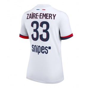 Paris Saint-Germain Warren Zaire-Emery #33 Gostujuci Dres za Ženska 2025-26 Kratak Rukavima
